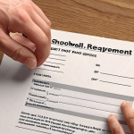 A person happily crossing off a debt from a list, symbolizing the "snowball method" of debt repayment. The background should be warm and inviting, suggesting a feeling of accomplishment and motivation.