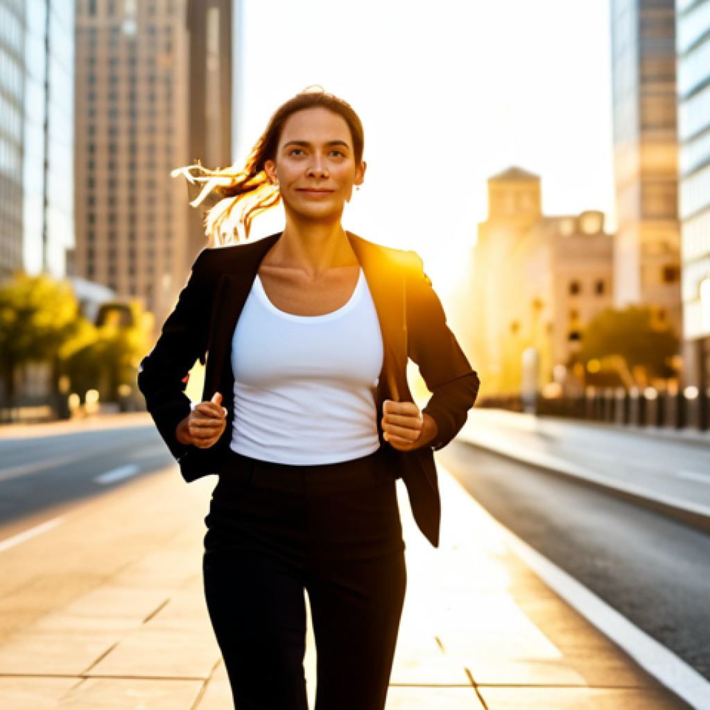 Motivational Success Visual**

"A woman confidently strides forward on a path, bathed in golden sunlight, symbolizing debt freedom. She wears comfortable, modern clothing. In the background, blurred city buildings represent financial challenges overcome. Focus on determination and hope. Perfect anatomy, well-formed hands, safe for work, appropriate content, fully clothed, professional, optimistic."

**