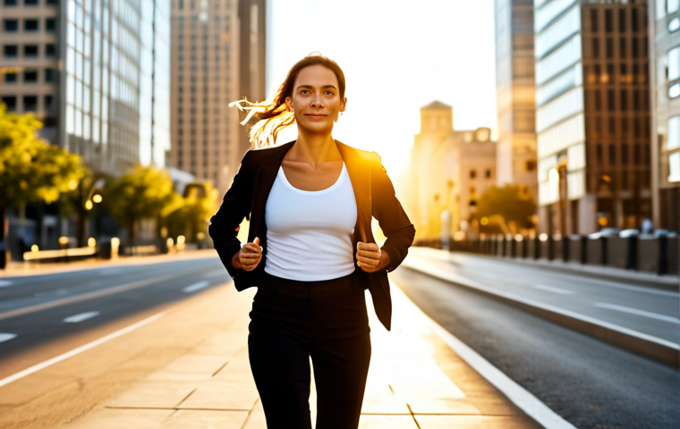 Motivational Success Visual**
"A woman confidently strides forward on a path, bathed in golden sunlight, symbolizing debt freedom. She wears comfortable, modern clothing. In the background, blurred city buildings represent financial challenges overcome. Focus on determination and hope. Perfect anatomy, well-formed hands, safe for work, appropriate content, fully clothed, professional, optimistic."
**