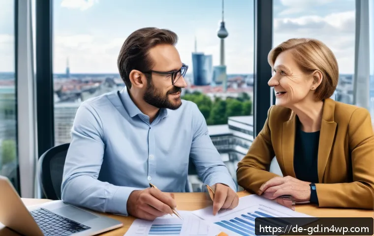 부채 상환 우선순위 설정을 위한 단계별 계획 - A professional German financial advisor in a modern office setting, explaining debt management strat...